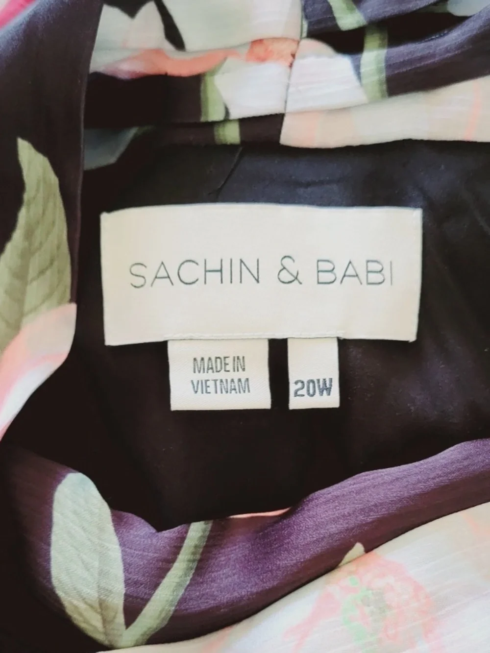 Sachin & Babi Floral Ebony Garden Kayla Halter Gown - Picture 9 of 11